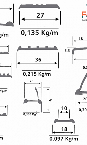 Perfis de alumínio para ônibus no pará Perfis de alumínio para ônibus no pará